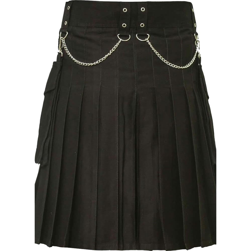 Famous Cargo Utility Kilt With Golden Chains image 1
