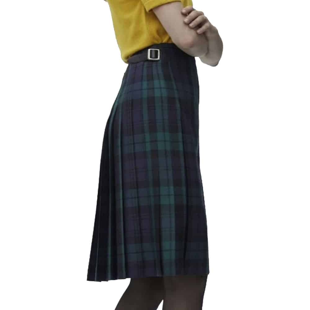Women Black Watch Tartan Kilt image 1