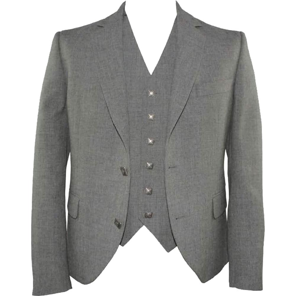 Tailored Grey Jacket and Waistcoat image 0