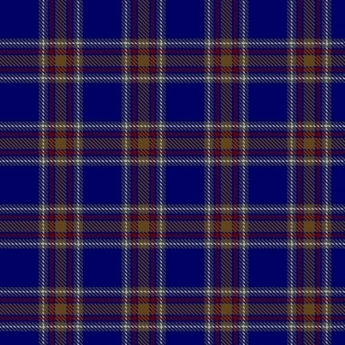 Blue Rust Tartan Kilt image 1