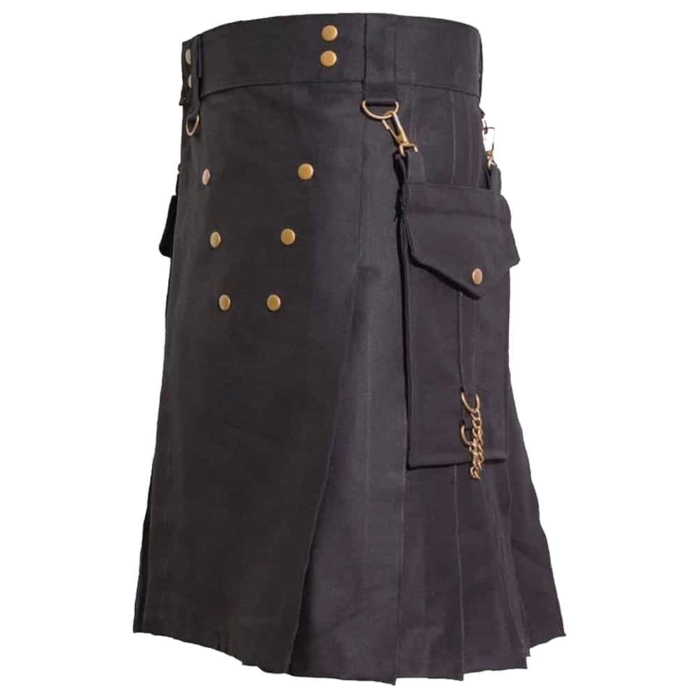 Black Deluxe Utility Kilt image 1