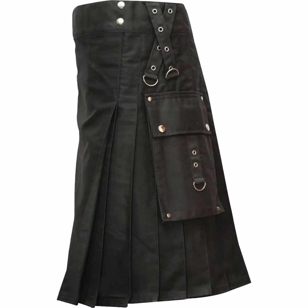 Gothic Fashion Black Utility kilt image 0