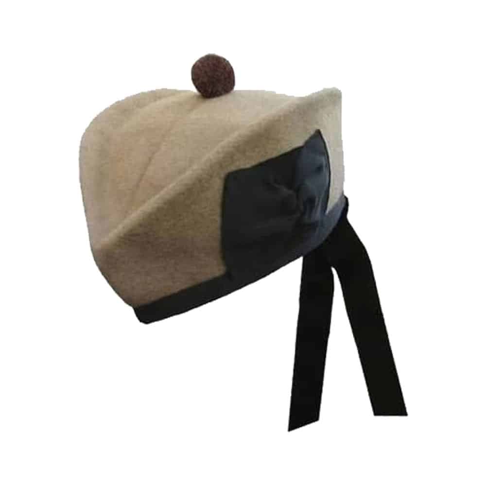 Camel Color Scottish Highland Glengarry Hat image 0