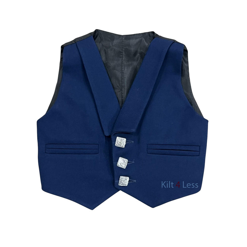 Scottish Navy Blue Baby Prince Charlie Jacket & Vest image 2