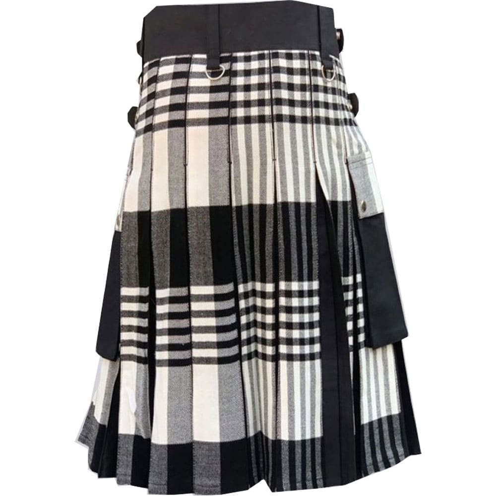 Black & White Fashion Kilt image 1