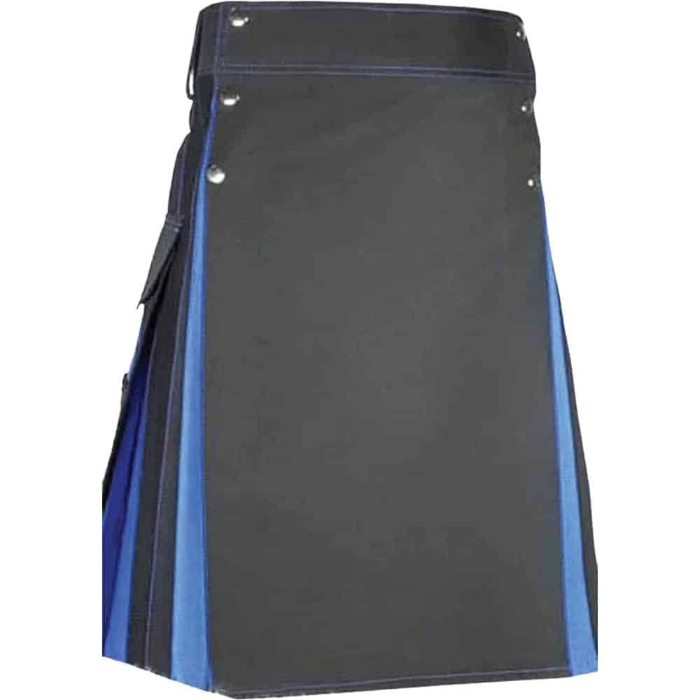 Traditional Black and Blue Hybrid Kilt image 1