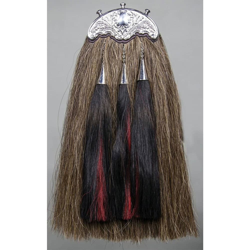 Dress Original Long Horse Hair Sporran With 5 Tassels image 0