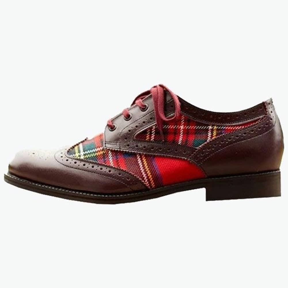 Royal Stewart Tartan Brogue Shoes image 0