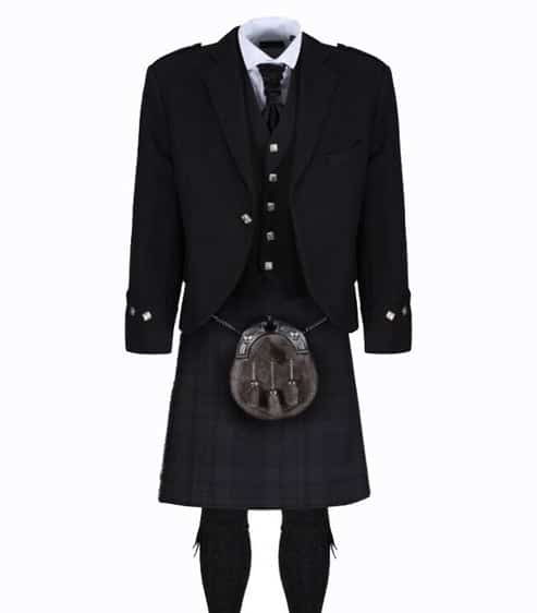 Black Isle Argyll Jacket Kilt Outfit image 0