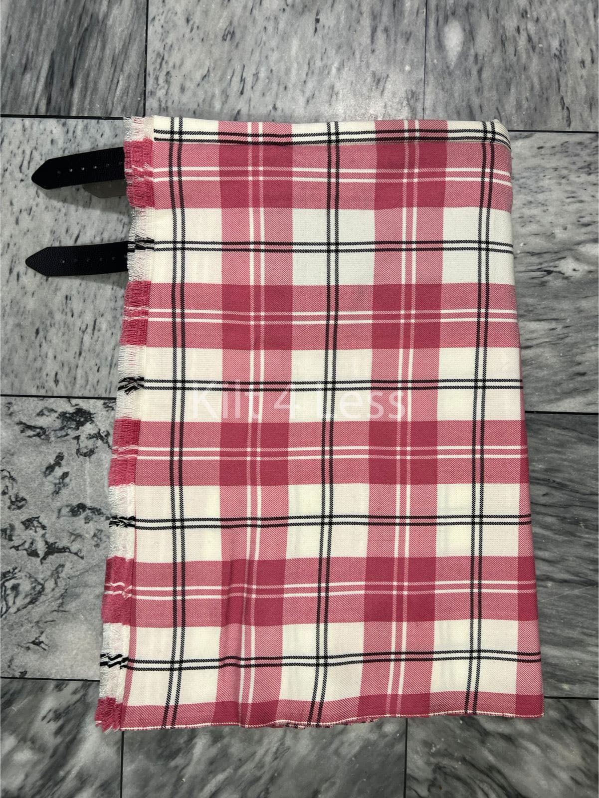 Ailsa Pink Tartan Kilt image 0