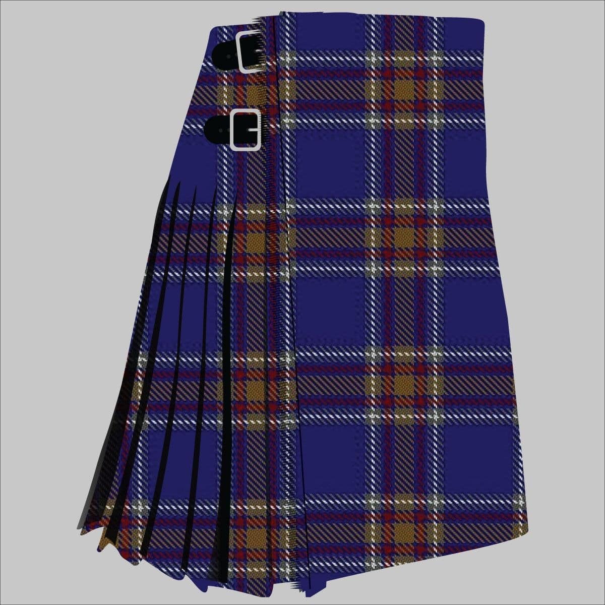 Blue Rust Tartan Kilt image 0
