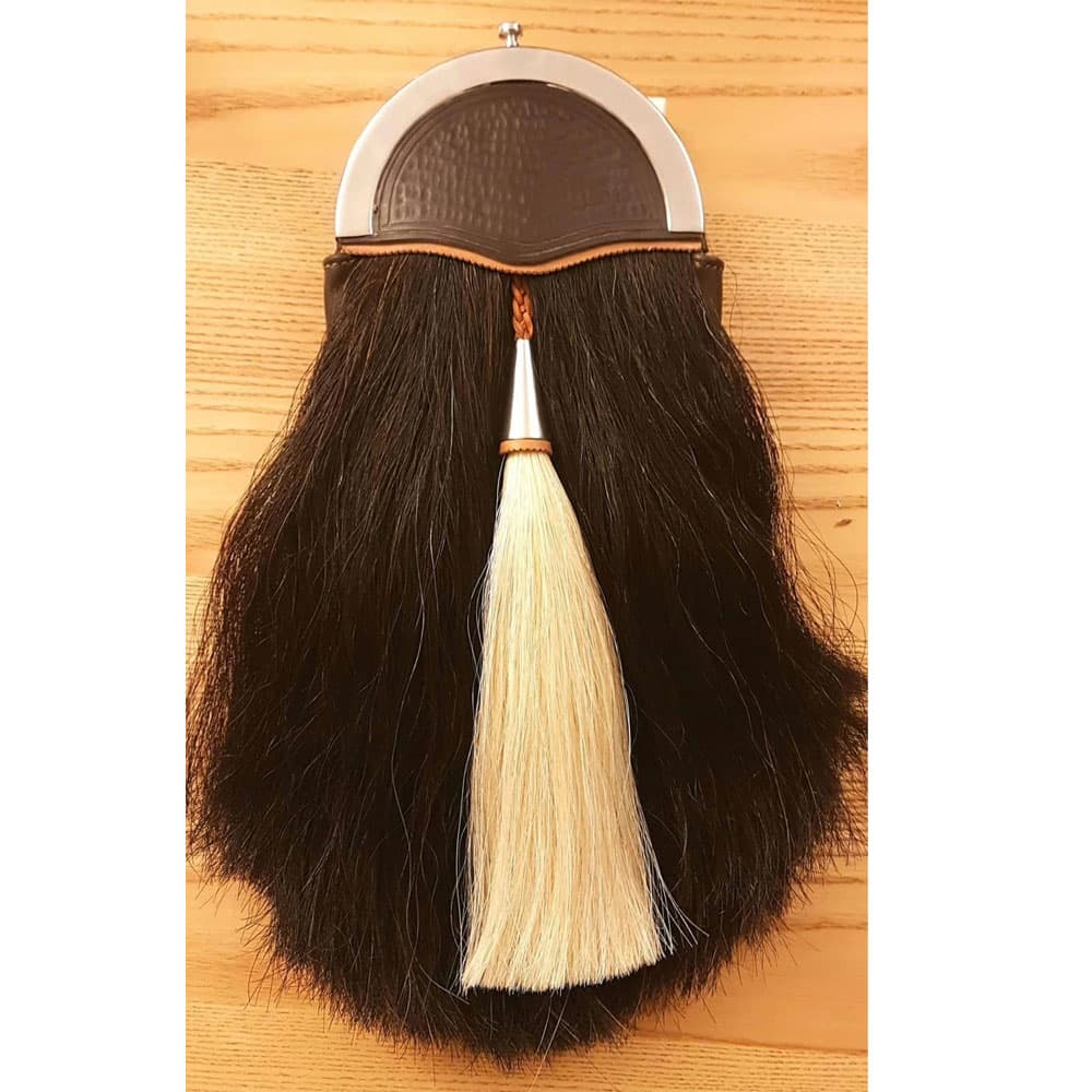 Hand Stitched Horsehair Sporran image 0