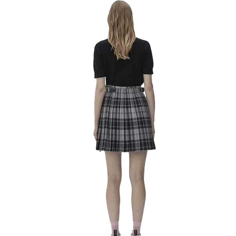 Grey Tartan Kilt For Women image 1