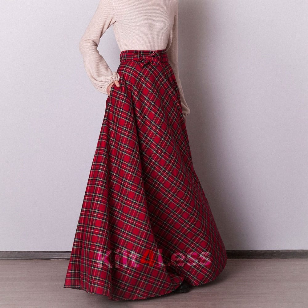 Royal Stewart Tartan Long Skirt image 0