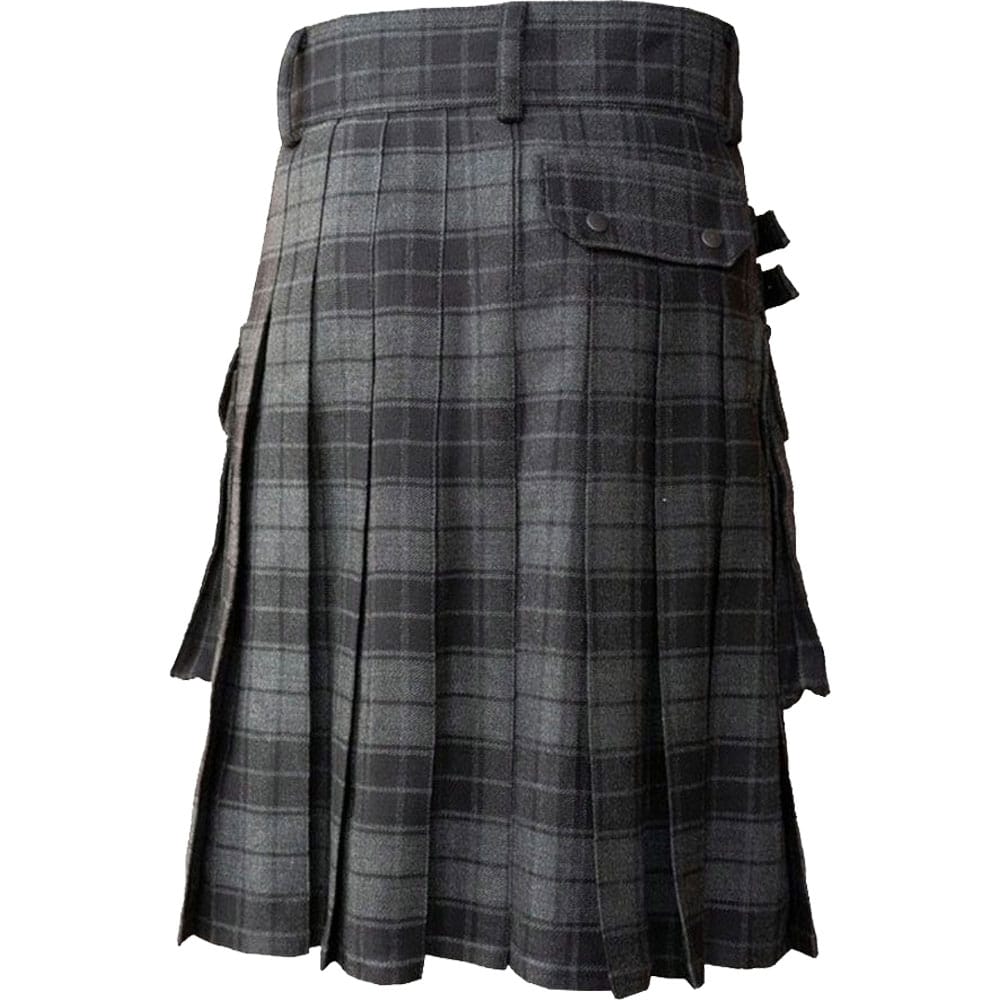 Grey Utility Tartan Kilt image 1