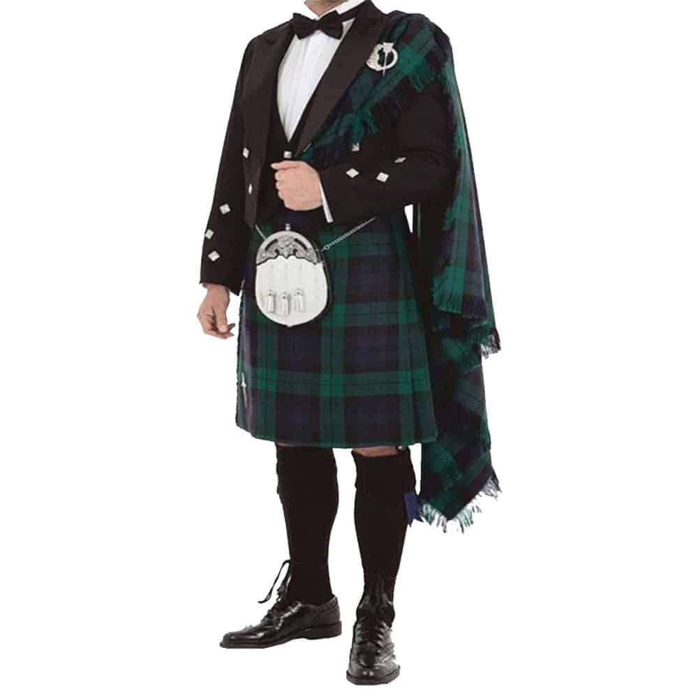 Prince Charlie Black Watch Tartan Kilt Outfit image 0