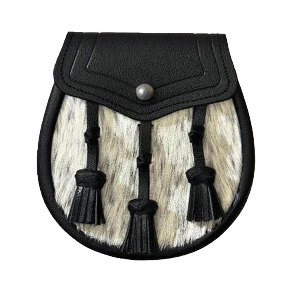 Semi Dress Natural Calfskin Classic Leather Tassel Sporran image 0