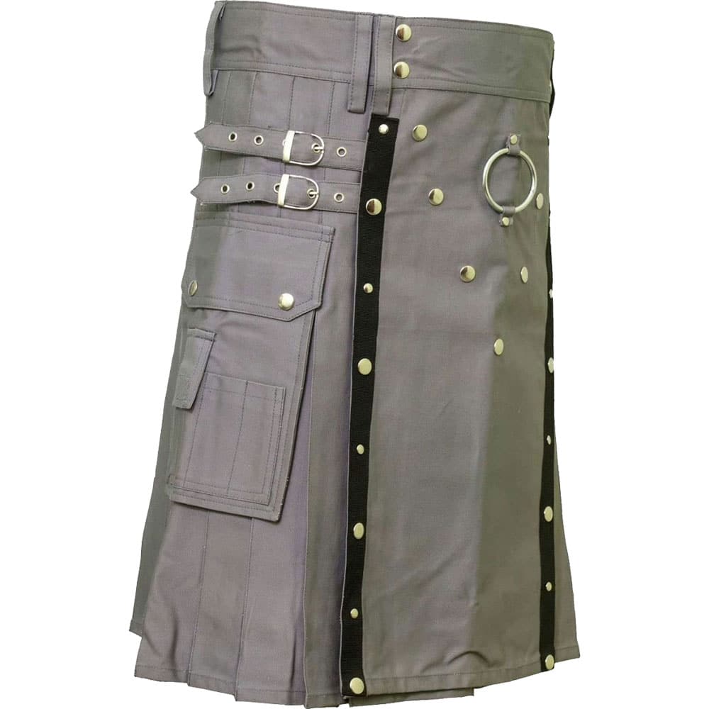 Modern Grey Utility Kilt image 1