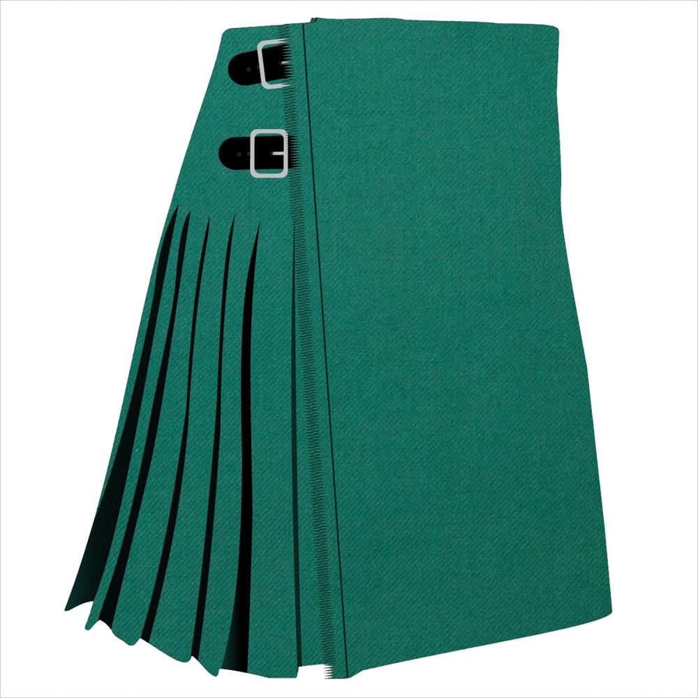 Solid Green Ancient Tartan Kilt image 0