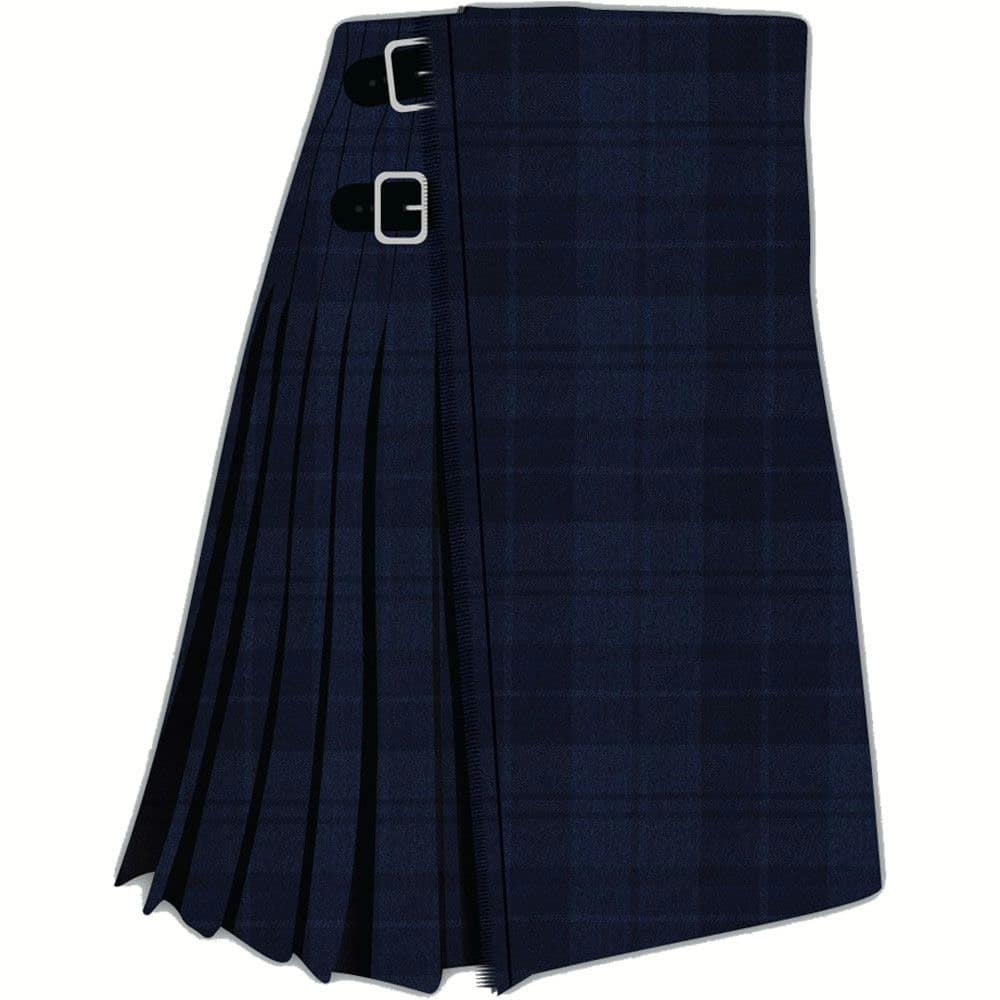 Douglas Dark Navy Tartan Kilt image 0