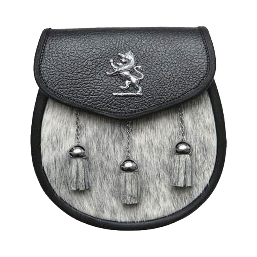 Semi Dress Natural Calfskin Lion Emblem Sporran image 0