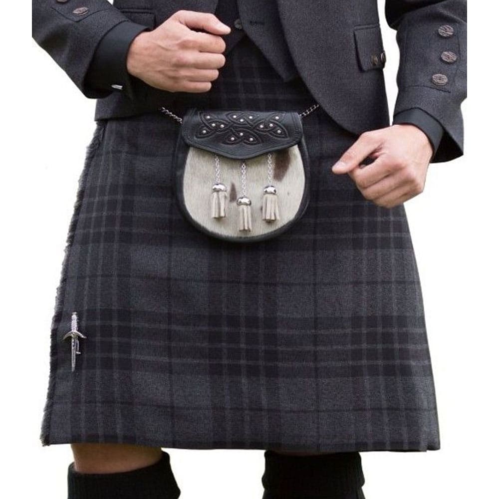 Hamilton Grey Tartan Kilt For Men image 0