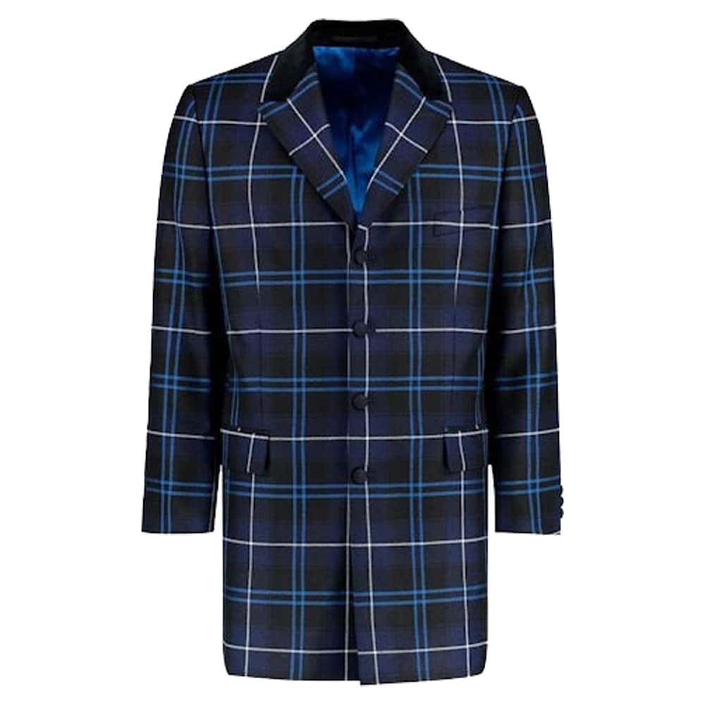 Men's Mid-Thigh Length Tartan Jacket image 7