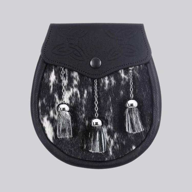 Semi Dress Mottled Calfskin Celtic Embossed Sporran image 0