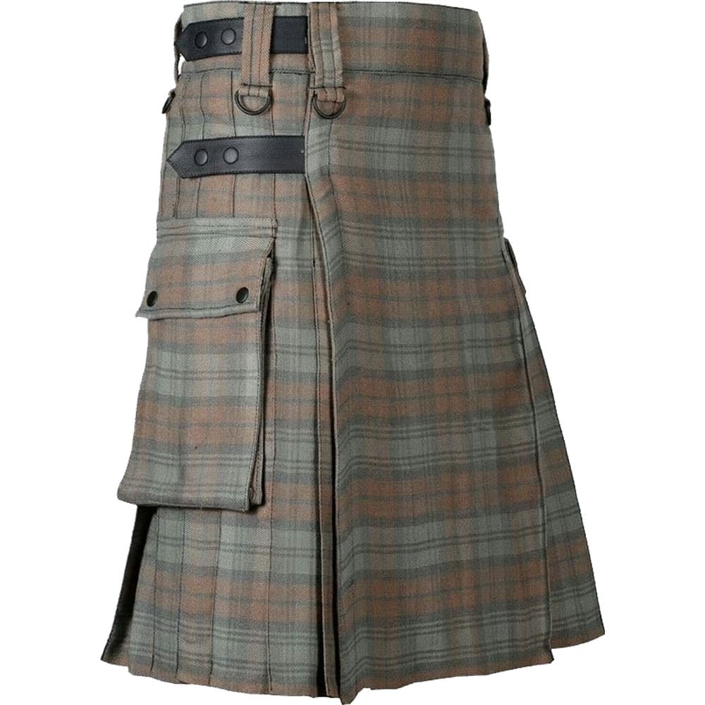 Choose Your Tartan Utility Kilt with Leather Straps image 0