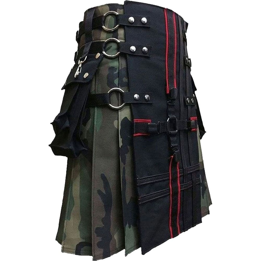 Interchangeable Camouflage Gothic Utility Kilt image 1