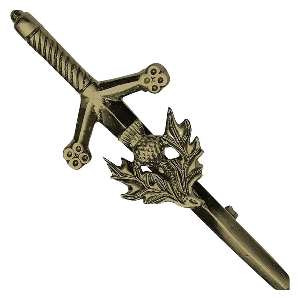 Antique Thistle Kilt Pin image 0