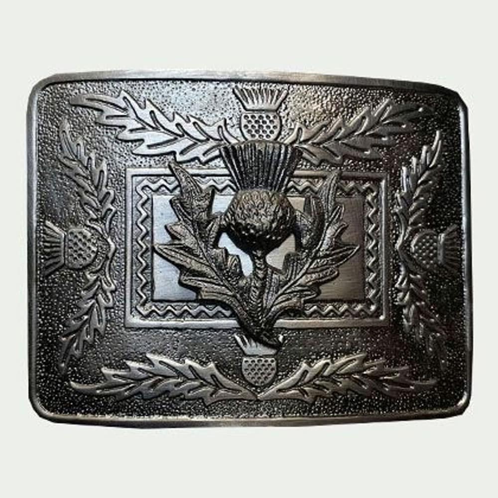 Thistle Design Kilt Belt Buckle image 0