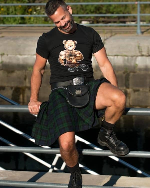 Black Watch Tartan Kilt For Men image 1