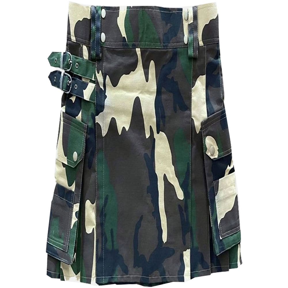 New Woodland Camo Kilt For Men image 0