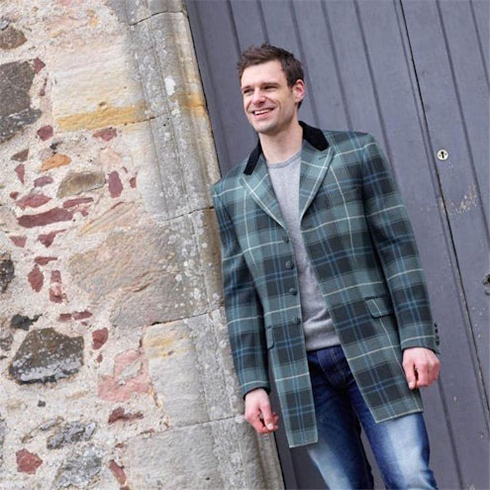 Men's Mid-Thigh Length Tartan Jacket image 1