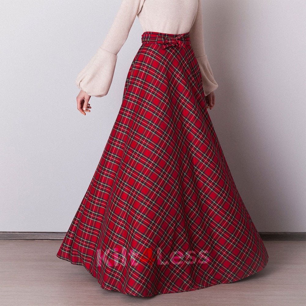 Royal Stewart Tartan Long Skirt image 2
