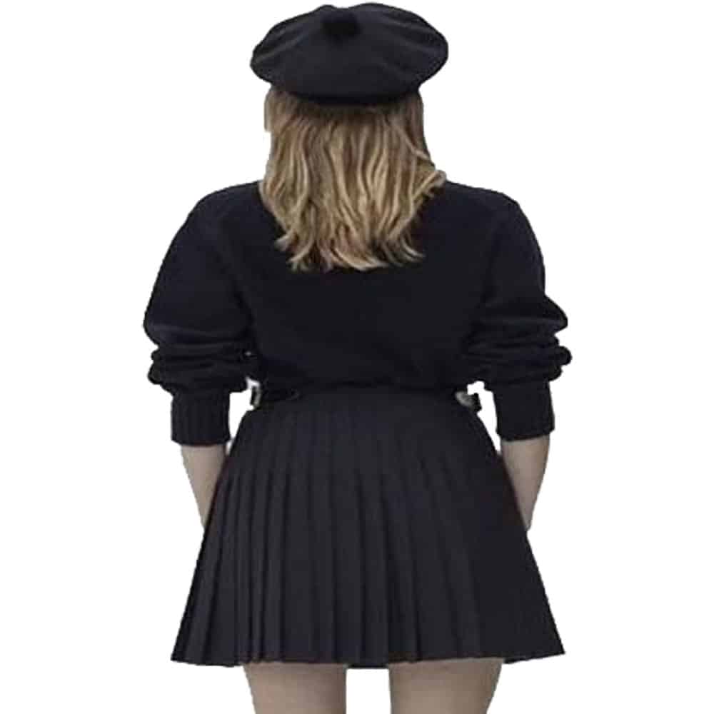 Women Black Tartan Kilt image 1