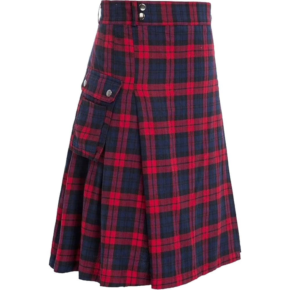 Brown Modern Utility Tartan Kilt image 0