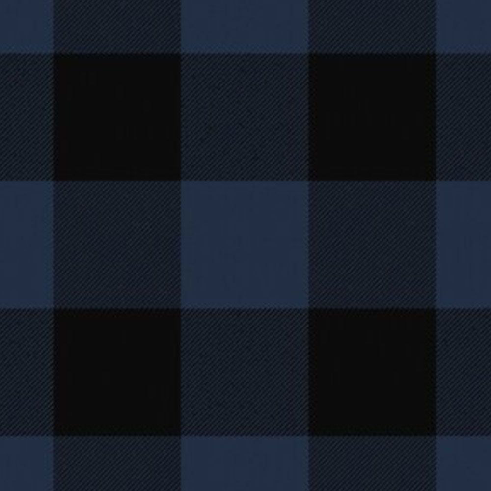 Border Shepherd's Check Black and Blue Tartan Kilt image 0