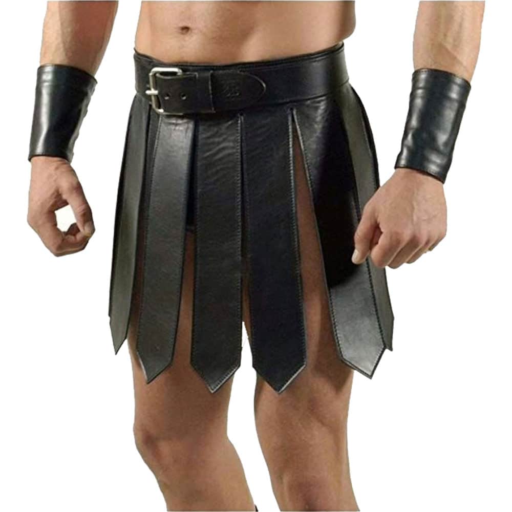 Gladiator Leather Kilt For Men image 0