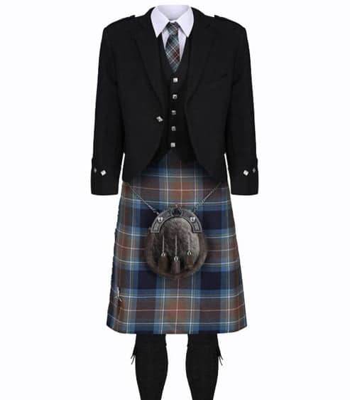 Holyrood Black Jacket Kilt Outfit image 0