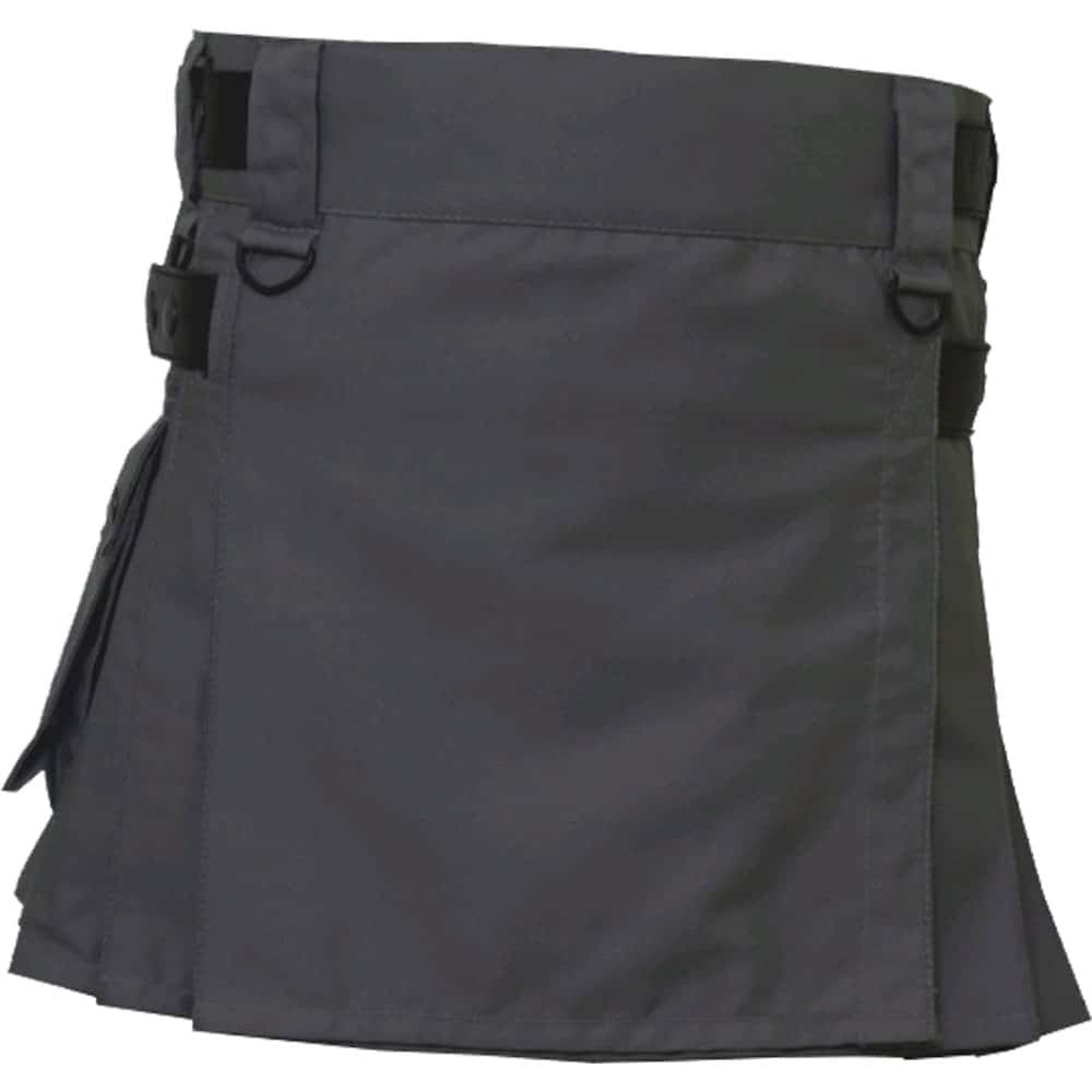 Gray color Leather Straps Baby Utility Kilt image 0