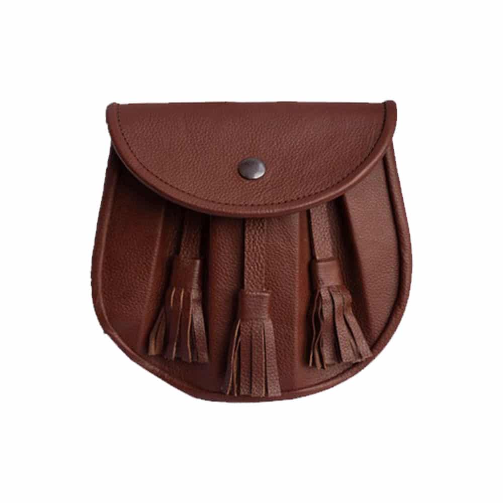 Brown Leather Rob Roy Sporran image 0