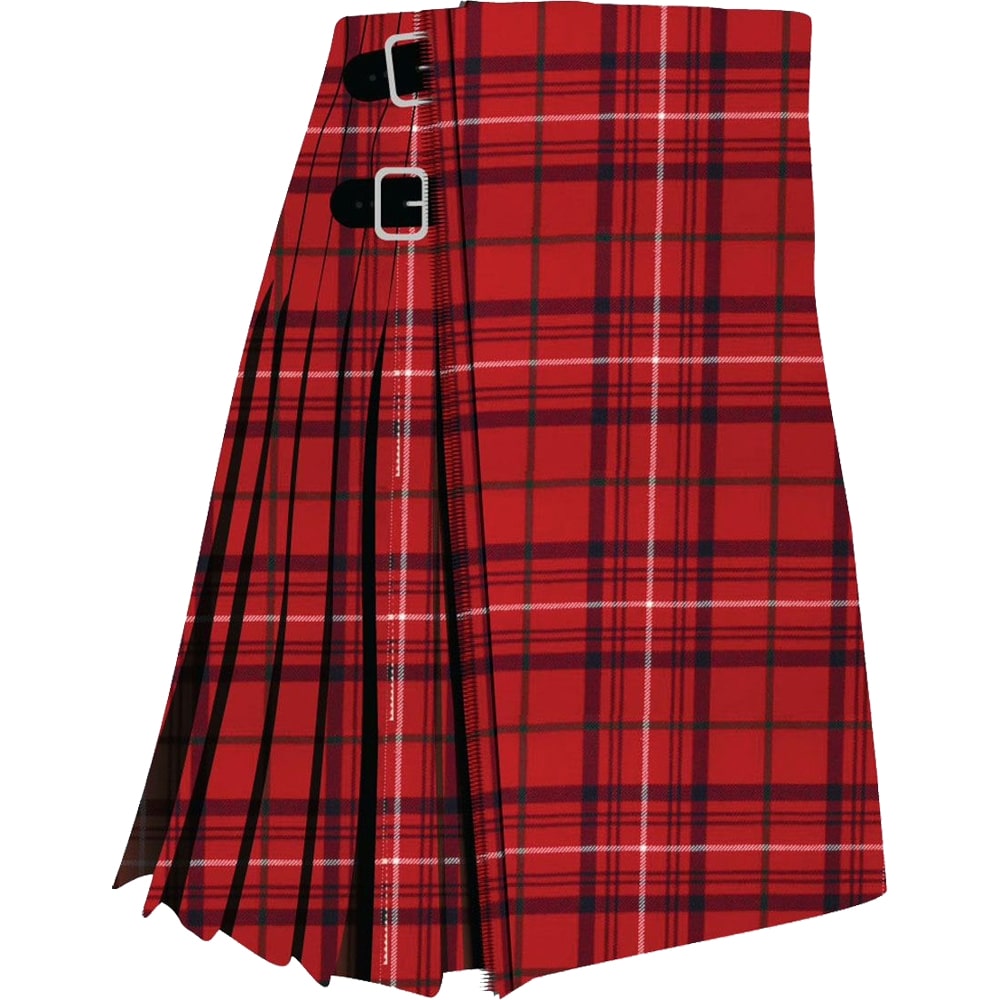 Rose Red Modern Tartan Kilt image 0