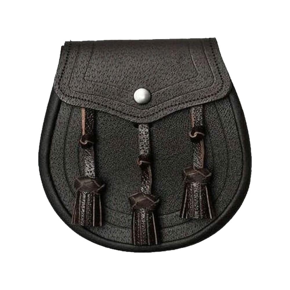 Dark Brown Classic Design Leather Sporran image 0