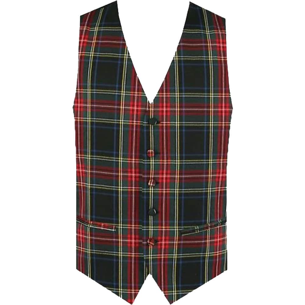 Tartan Vest Regular Fit With 5 Buttons image 0