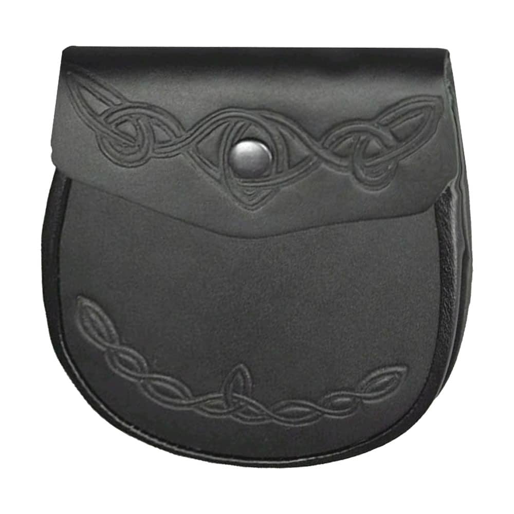 Celtic Knot Detail Leather Sporran image 0