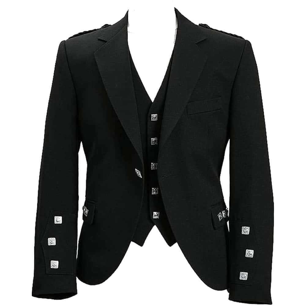 Crail Black Poly Wool Jacket image 0
