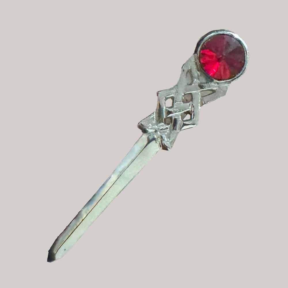 Kilt Pin Red Stone image 0