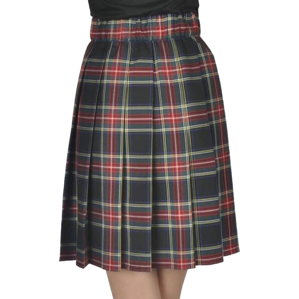 Black Stewart Women Tartan Kilt image 1